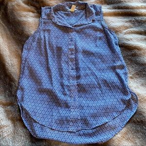 Floral Sleeveless Blouse